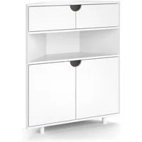 Vicco Kommode Inaro, Weiß, 79 x 96 cm mit 4 Fächern (1 St)