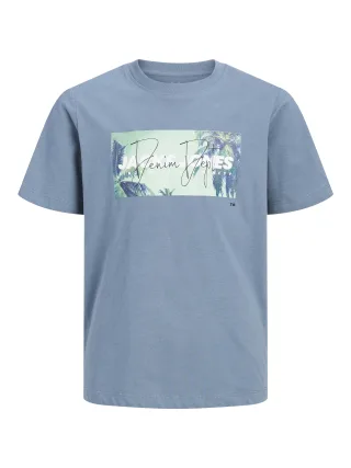 JACK&JONES - JJINDIANA TEE SS CREW NECK JNR Blue Mirage - Gr. - 152