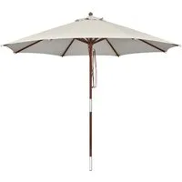 anndora-sonnenschirm Sonnenschirm 3 Meter rund aus Spun Polyester, höhen verstellbar - wasserabweisender Stoff - integriertes Winddach