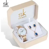 Tidy Schmuckset Weihnachten Muttertag Shengke Geschenkset,elegante Damenuhr