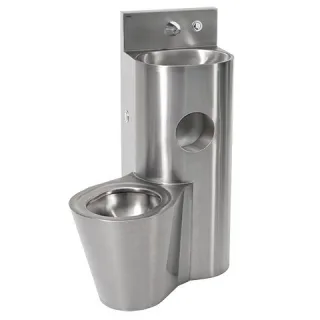 KWC Aquarotter Sanitärkombination, HEAVY DUTY, Edst., Hw.-Mont., SPK, hydr., WC links, 2000100953 2000100953