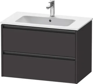 Duravit Ketho.2 Waschtischunterbau wandhängend Graphit Supermatt 810x480x550 mm - K25263080800000 K25263080800000