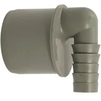 Airfit GmbH & Co. KG Ablaufrohr Schlauchnippel, 90° gewinkelt DN 40 für Schlauch von 18 bis 21,7 mm