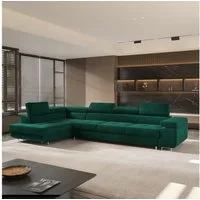Masseno Ecksofa VICENTE mit Schlaffunktion L-Form, Sofa mit Bettkasten