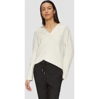 s.Oliver Sweatshirt Sweatshirt Kapuzenshirt aus Sweat mit Satin-Details