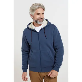 Mountain Warehouse - "Dalton" Hoodie mit durchgehendem Reißverschluss mit Borg gefüttert für Herren (Marineblau)