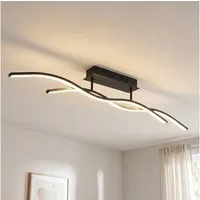 GLOBO LIGHTING LED Deckenleuchte, LED-Leuchtmittel fest verbaut, Warmweiß, Deckenleuchte Designlampe Wohnzimmer LED Deckenlampe