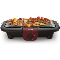 Tefal Tischgrill Easygrill Adjust, wasserbefüllbare Tropfschale gegen Rauch und Gerüche, 2300 W, spülmaschinengeeigneter Rost und Tropfschale, platzsparend, BG90E5