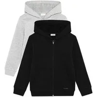 Minymo Sweatjacke MISweat Jacket (2er-Pack) Basic Gemütliche Sweatjacken mit kapuze