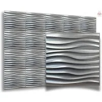 IKHEMalarka 3D Wandpaneel 3D Paneele PVC Kunststoffpaneele, BxL: 50,00x50,00 cm, 0,25 qm, (1 Stück, 3D Wandpaneele Deckenpaneele) hochwertige & harte PVC 3D Platten Wand & Decke