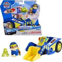 Paw Patrol - Search & Rescue: Rubbles Rettungs-Bulldozer mit 2 Figuren, Spielfahrzeug