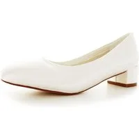 White Lady 872 ivory - flache Satin-Brautschuhe Ballerina