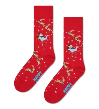 happy socks - Sleigh Sock Rot - Gr. - 38