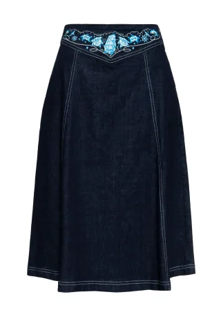 Queen Kerosin Damen Denim Swing Rock Denim