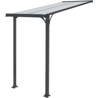 osoltus Terrassendach Haustürvordach Vordach Aluminium Polycarbonat Überdachung 150 x 150cm