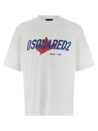Dsquared² Weißes Baumwoll-T-Shirt