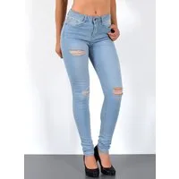 ESRA Skinny-fit-Jeans S800 Damen Jeanshose Skinny Leg High Waist Jeans Stretch