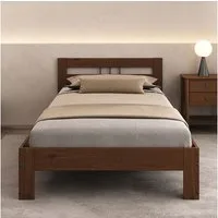 IDIMEX Massivholzbett THEO, Einzelbett aus Massivholz 90x200 cm- kastanie