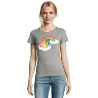Blondie & Brownie T-Shirt Damen Glücksbärchis Care Bears Hab-Dich-lieb Bärchis Wolkenland Damen Care Bears T-Shirt Hab-dich-lieb Bärchis Wolkenland Retro