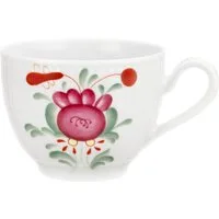 Seltmann Weiden Tasse Amina Ostfriesenrose, 1-tlg., Porzellan, Kaffeetasse aus Porzellan mit Relief