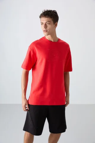 Übergrößen Baumwollmischung Rundhals T-Shirt