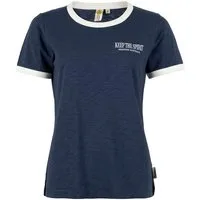 ROADSIGN australia T-Shirt Keep Spirit (1, 1-tlg., 1) mit Logodruck & Rundhalsausschnitt, aus Baumwolle, weich und bequem