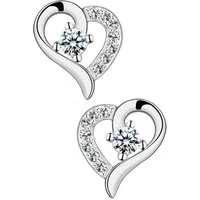 Limana Paar Ohrstecker 925 Sterling Silber Herz Rosegold Gold Rosa Herzohrringe für jeden Tag (inkl. Herz Geschenkdose), Liebesgeschenk Liebe Geschenk für Frauen Damen Ehefrau Freundin Mutter