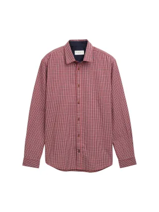 Tom Tailor - Regular Fit Hemd mit Karo-Muster red small check - Gr. - XXXL