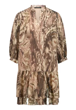 Betty Barclay - Kleid mit Allover-Muster beige/braun - Gr. - 42