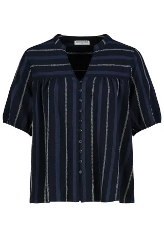 Authentic Style - RE9CIGt1cnphcm0gQmx1c2UgQWxsb3ZlciBQcmludA== structure: night navy-navy-light sand - Gr. - S