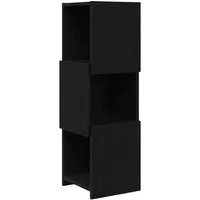 vidaXL Eckschrank Eckschrank 30,5x30x95cm Holzwerkstoff Schwarz Eichen-Optik (1-St)