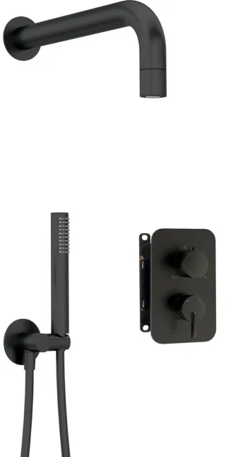 Neuesbad Serie 600 Unterputz Dusch-Set, Oberfläche: schwarz matt NB1BXYZNQSM1