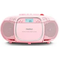 Medion® Kassetten Player (An/Aus Anzeige, Audiokassetten, AUX-Eingang, Batteriebetrieben, CD-Player, CD-R-Wiedergabe, CD-RW-Wiedergabe, FM-Radio, Digitalanzeige, Kassettenwiedergabe, USB, Tragbar, Stereo, Radio, MP3 CD-Wiedergabe, On/Off Switch, MW/U