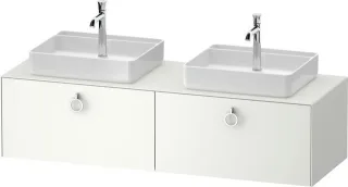 Duravit White Tulip Konsolenwaschtischunterbau wandhängend Weiß Seidenmatt 1600x550x408 mm - WT4891B WT4891B36360000