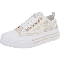 Ital-Design Trendiger Freizeitschuh mit hochwertigem Design für Damen Sneaker (91261157) Flach Sneakers Low in Beige