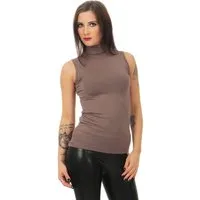 Mellice Rollkragenshirt Damen Ärmellos Rollkragen Shirt