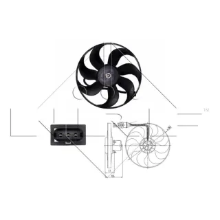 NRF K?hlerl?fter Audi Seat Skoda VW 47397