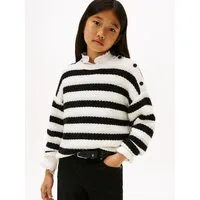 Tommy Hilfiger Strickpullover LUREX STRIPE SWEATER Kinder bis 16 Jahre
