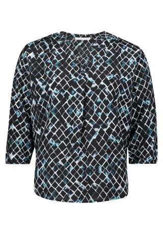 Betty & Co - Schlupfbluse mint/black - Gr. - 44