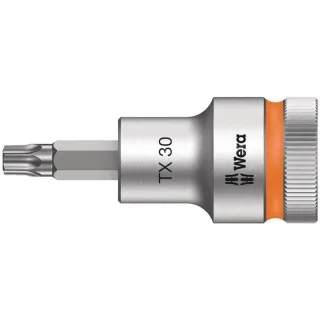 Wera 8767 C HF TORX Zyklop Bitnuss mit 1/2"-Antrieb mit Haltefunktion Mangoorange - 05003833001