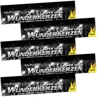 Nico Geburtstagskerze 100 Stück Wunderkerzen 30cm lang (10x 10er Pack) SUPER LONG Set