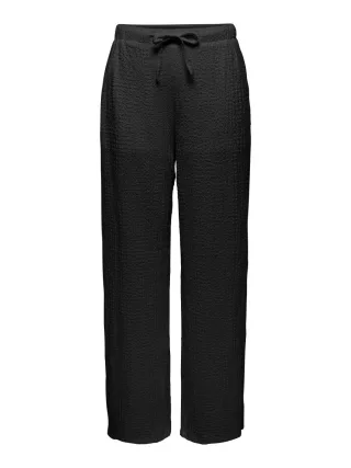 JDY - Stoffhose mit weitem Bein schwarz - Gr. - 32