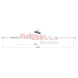 Metzger Handbremsseil hinten rechts Peugeot 308 1.PE004