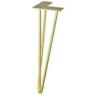 Hettich Tischbein Hettich Hairpin 40 x 12 x 12 cm Stahl gold - 1