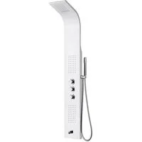 Aloni Duschsystem ZLW103, Höhe 160 cm, set, 1 tlg., Wandhalter, Brauseschlauch, Armatur, Aloni Duschpaneel mit Thermostat Duschsäule 5 Funktionen