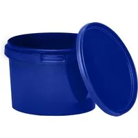 BENBOW Putzeimer Eimer mit Deckel 30 20 10 5 3 1 0,5 L Viele Farben Lebensmittelecht, (1-tlg., PZH-, BRC- und DIN-ISO-zertifiziert), für Lebensmittel, Farben, Chemikalien