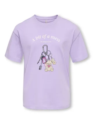 KIDS ONLY - KOGVIVVI LIFE S/S LOOSE LOVELY TOP JRS Lilac Breeze - Gr. - 152