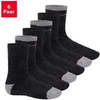 Footstar Kuschelsocken Plüschsocken für Damen & Herren Socken (6 Paar)