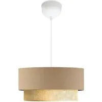 lux.pro Hängeleuchte, ohne Leuchtmittel, »Loughborough« Hängeleuchte 1 x E27 Beige / Gelb