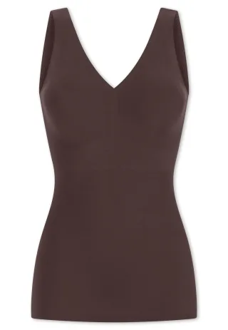 SCHIESSER - Top mit herausn. Pads deep brown - Gr. - 38